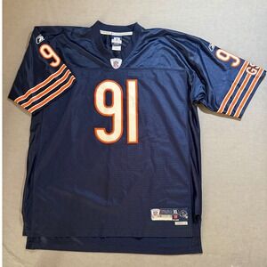 Chicago‎ Bears T.Harris #91 NFL Equipment Reebok Jersey XL Blue Helmet Tag 2000s